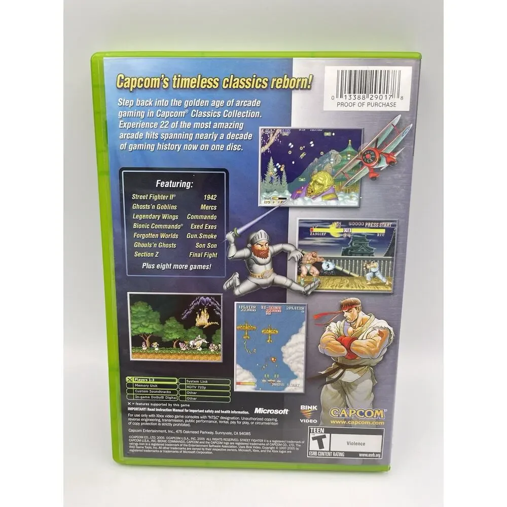 Capcom Classics Collection - Microsoft Xbox Complete Tested Authentic - Picture 2 of 10
